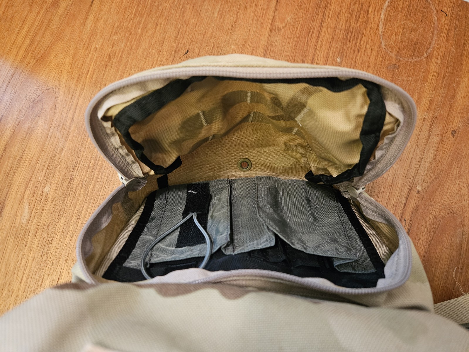 Military Camelbak Mule Hydration Backpack Desert Camo RARE - No Bladder - Patch