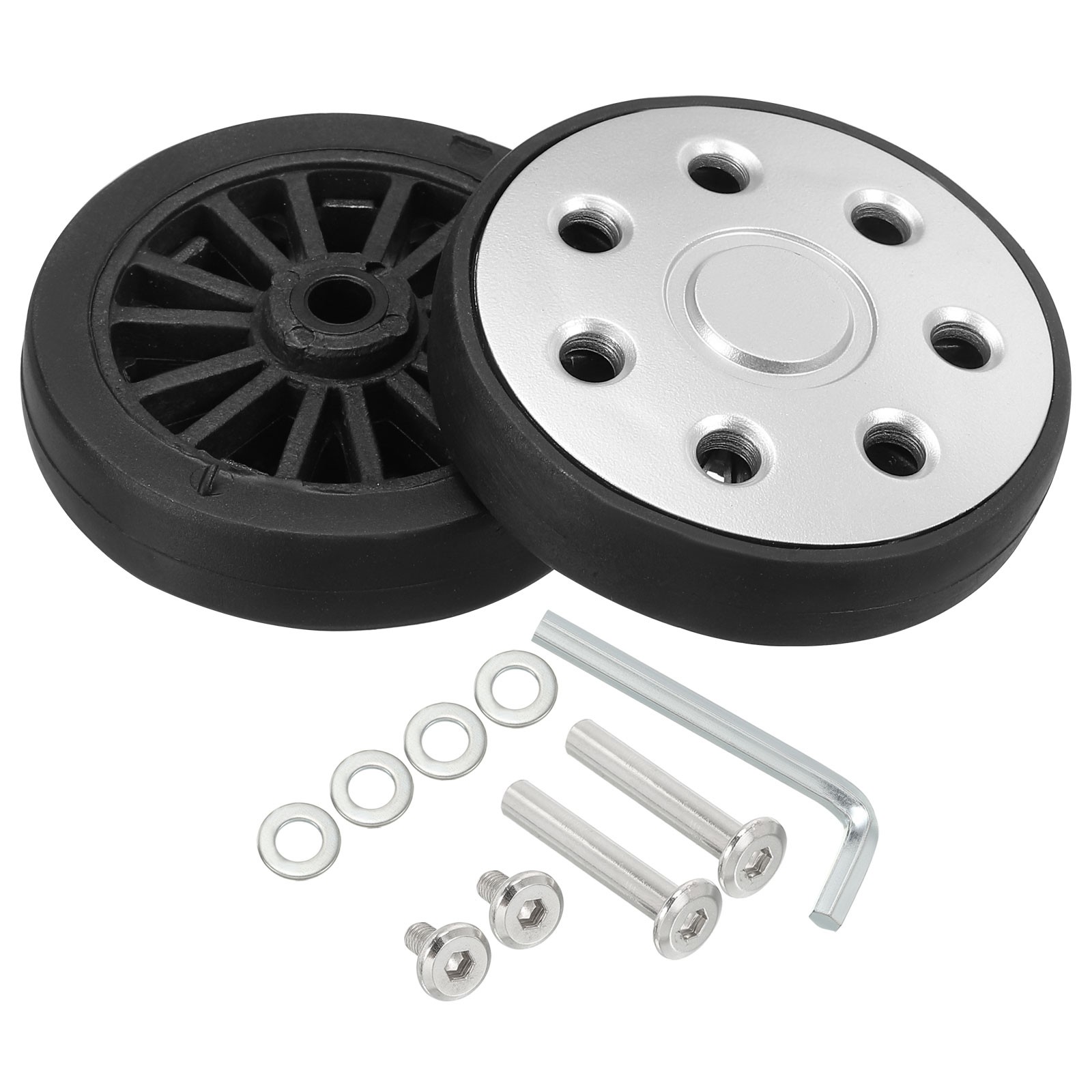 Replacement Luggage Suitcase Wheels, 60mmx12mm 360 Swivel Caster Wheels