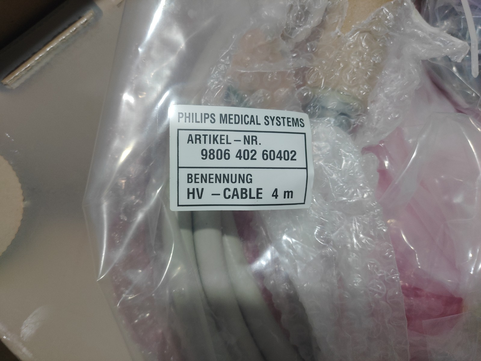Philips Systems – Cable (4 M) Part Number: 9806 402 60402