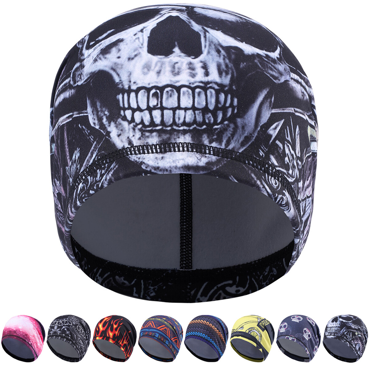 Winter Ski Running Moisture Wicking Beanie Hat Motorcycle Helmet Liner Skull Cap