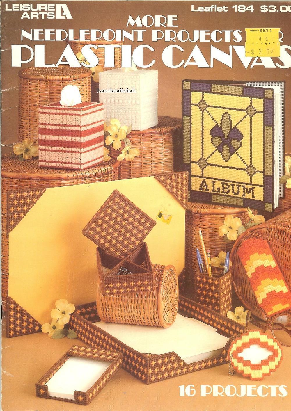 MORE NEEDLEPOINT PROJECTS FOR PLASTIC CANVAS 16 Projects Leisure Arts #184