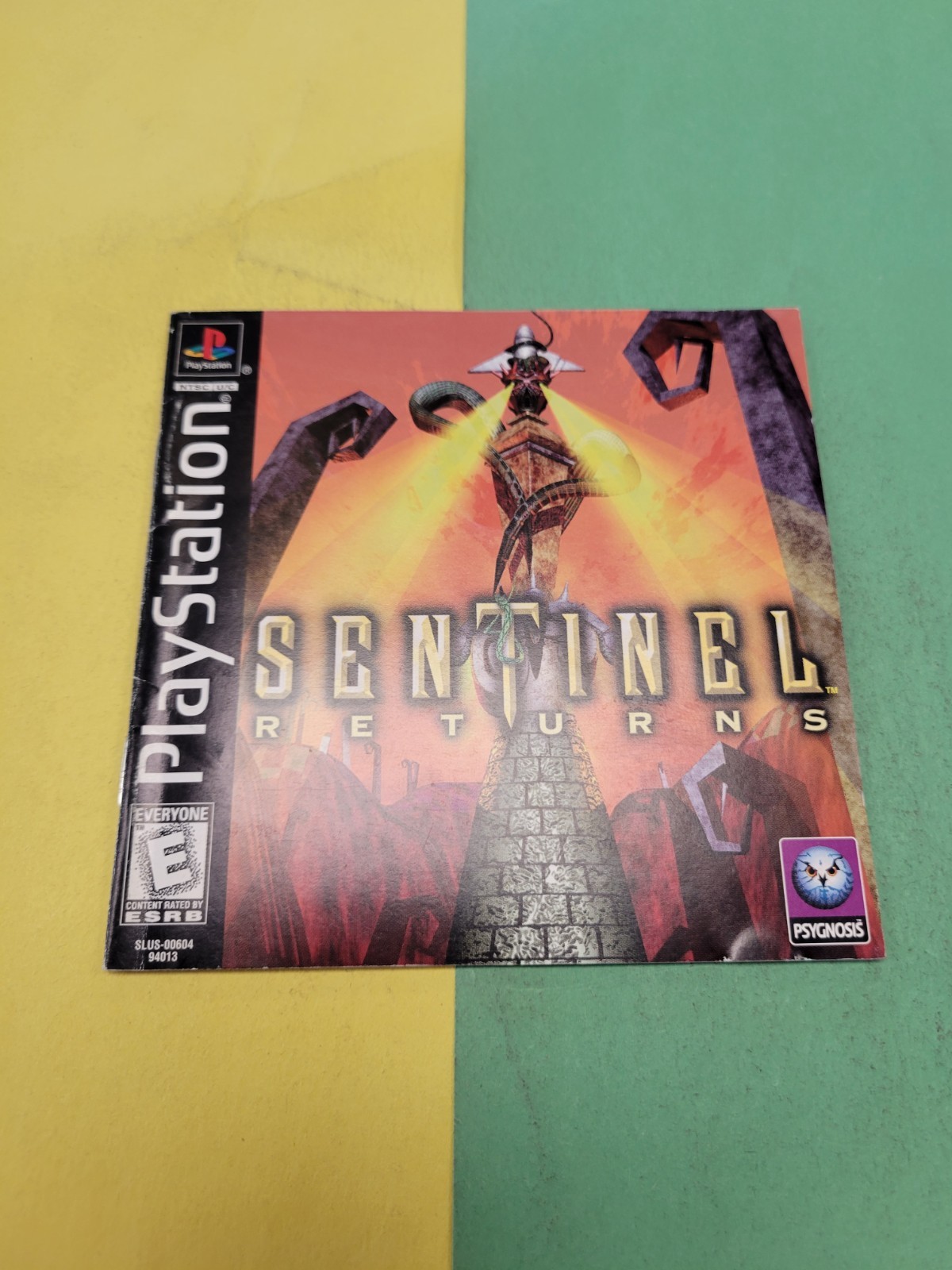 Sentinel Returns (Sony PlayStation 1 PS1, 1998) Black Label Manual Only