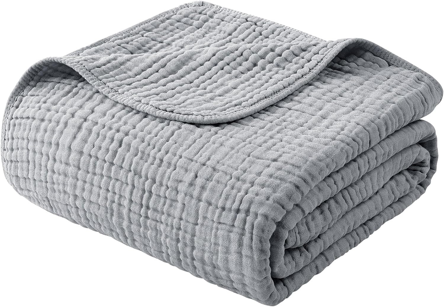 Muslin Blanket 100% Cotton Summer Blanket Large Twin Size 60" X 80" for Bed Couc