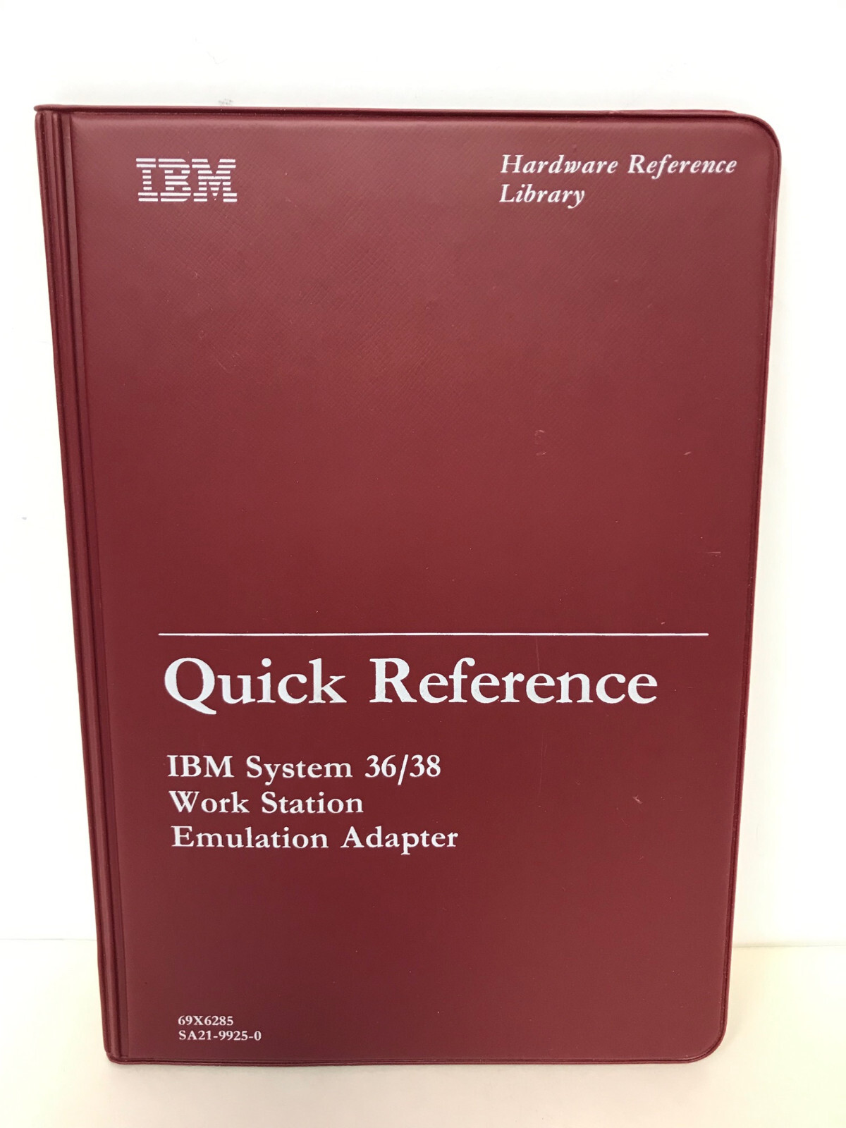 IBM SYSTEM 36/38 WORK STATION EMULATION ADAPTER QUICK REFERENCE 69X6285