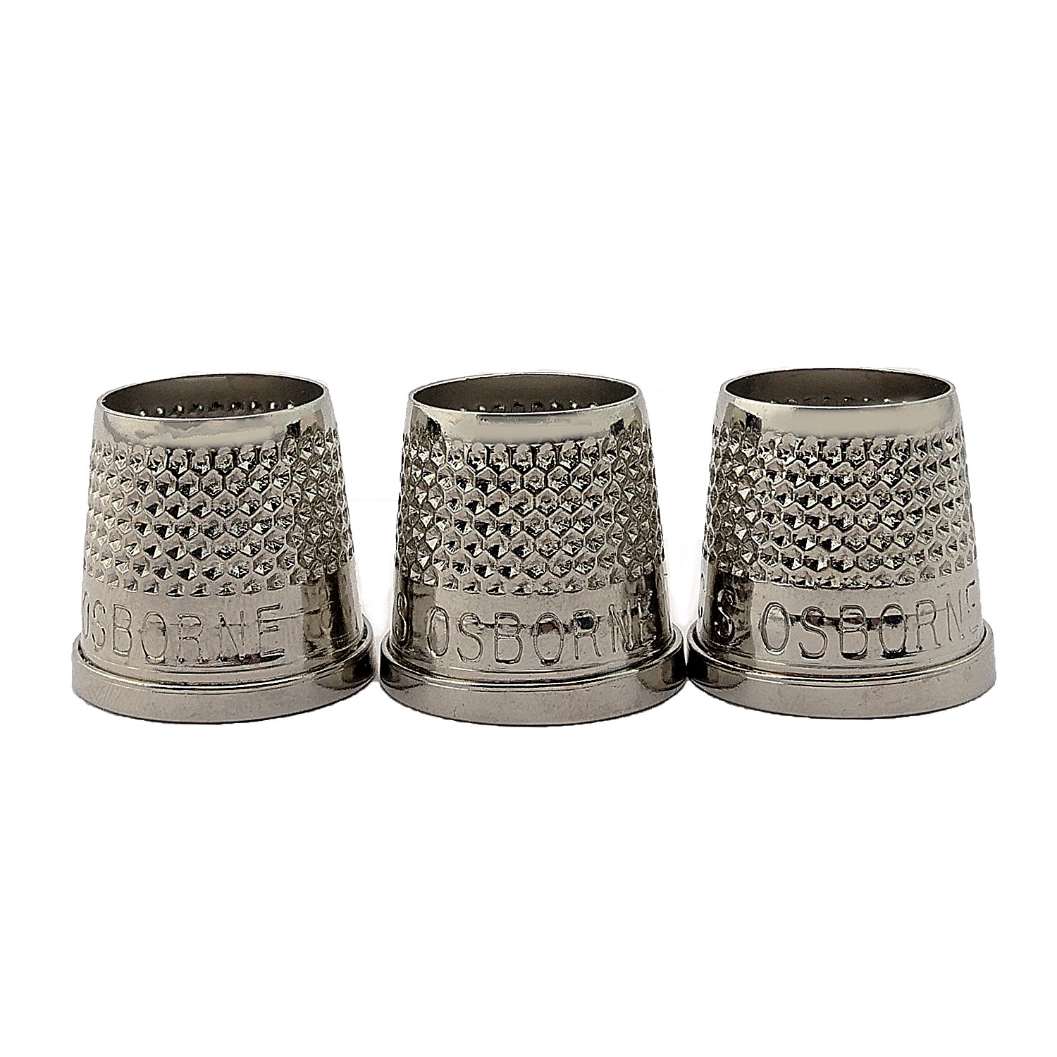 C.S. Osborne 3 Pk. Open End Thimbles 510 Size 13 (51/64") Made In USA