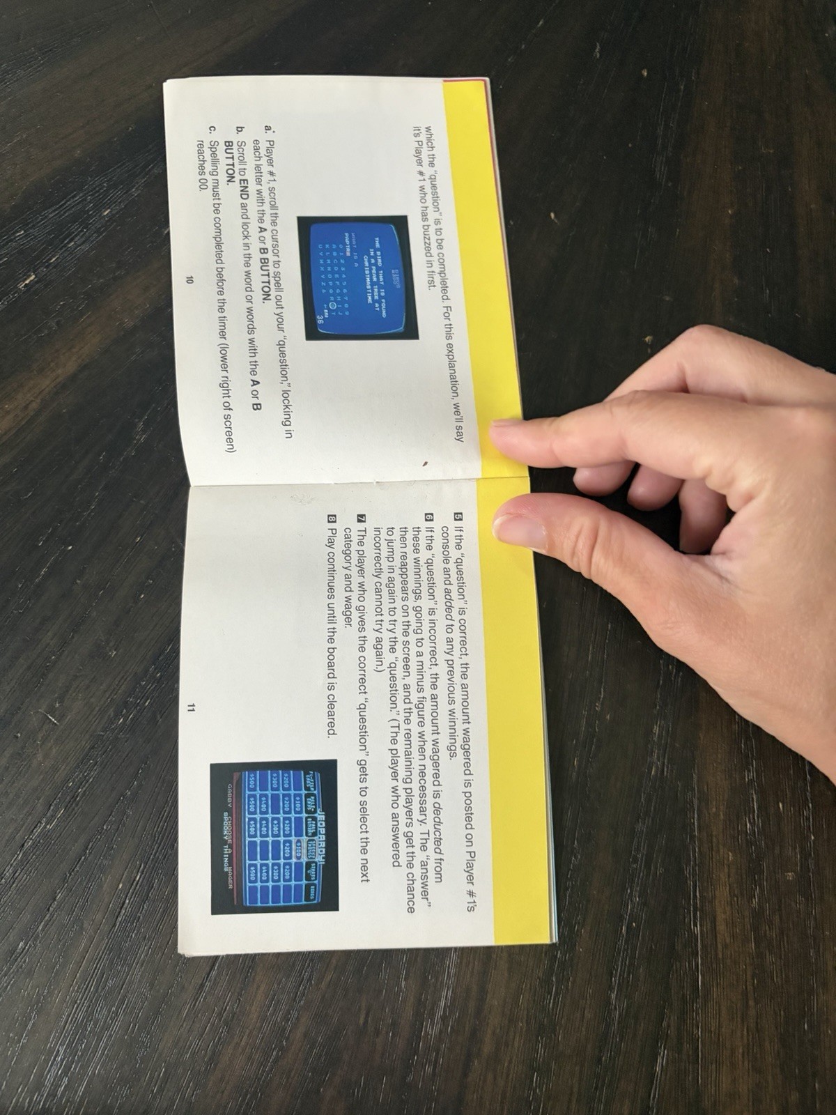 Nintendo NES Manual Only Jeopardy Junior Edition