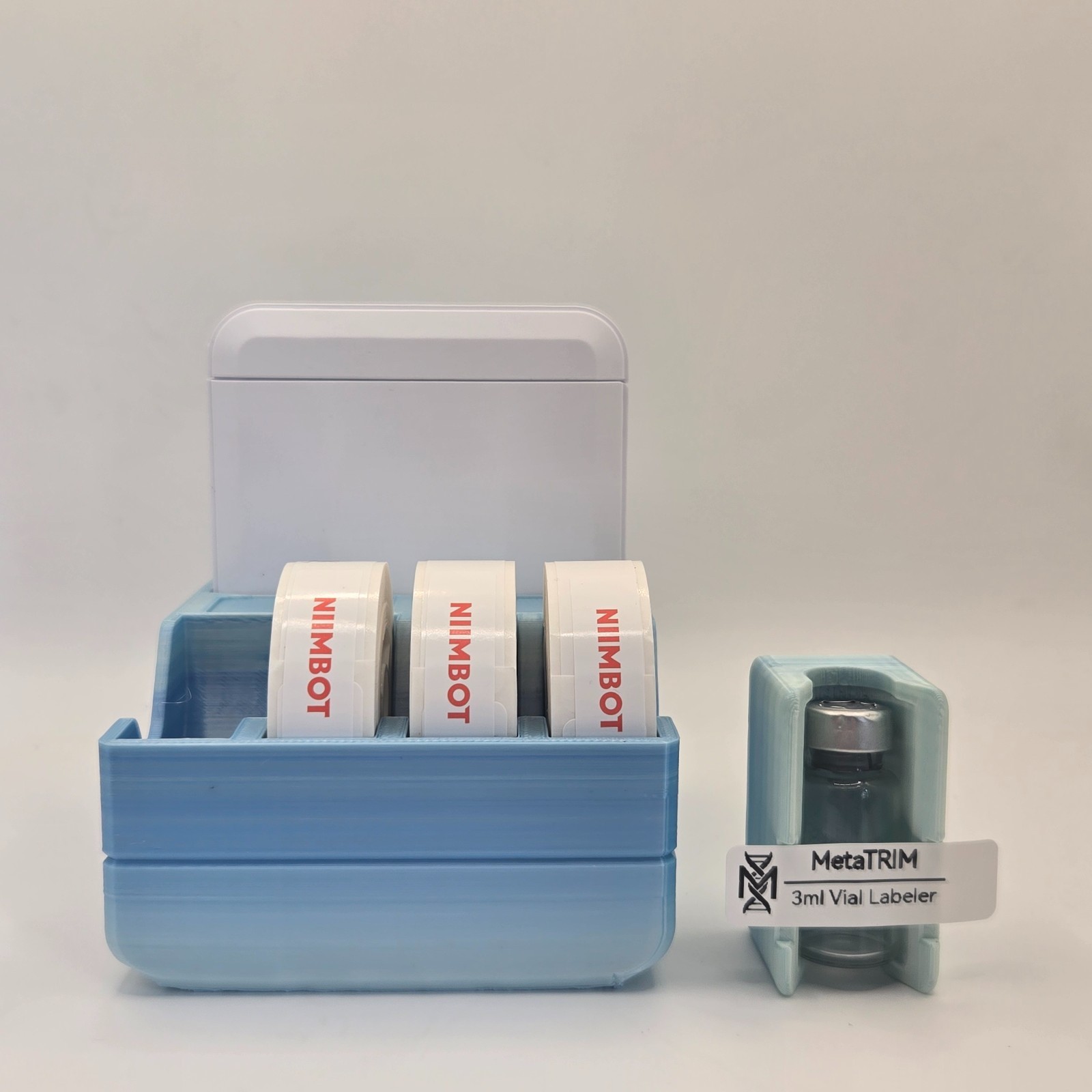 Niimbot D110 Storage Station + 3ml Peptide Vial Labeling Tool for Alignment