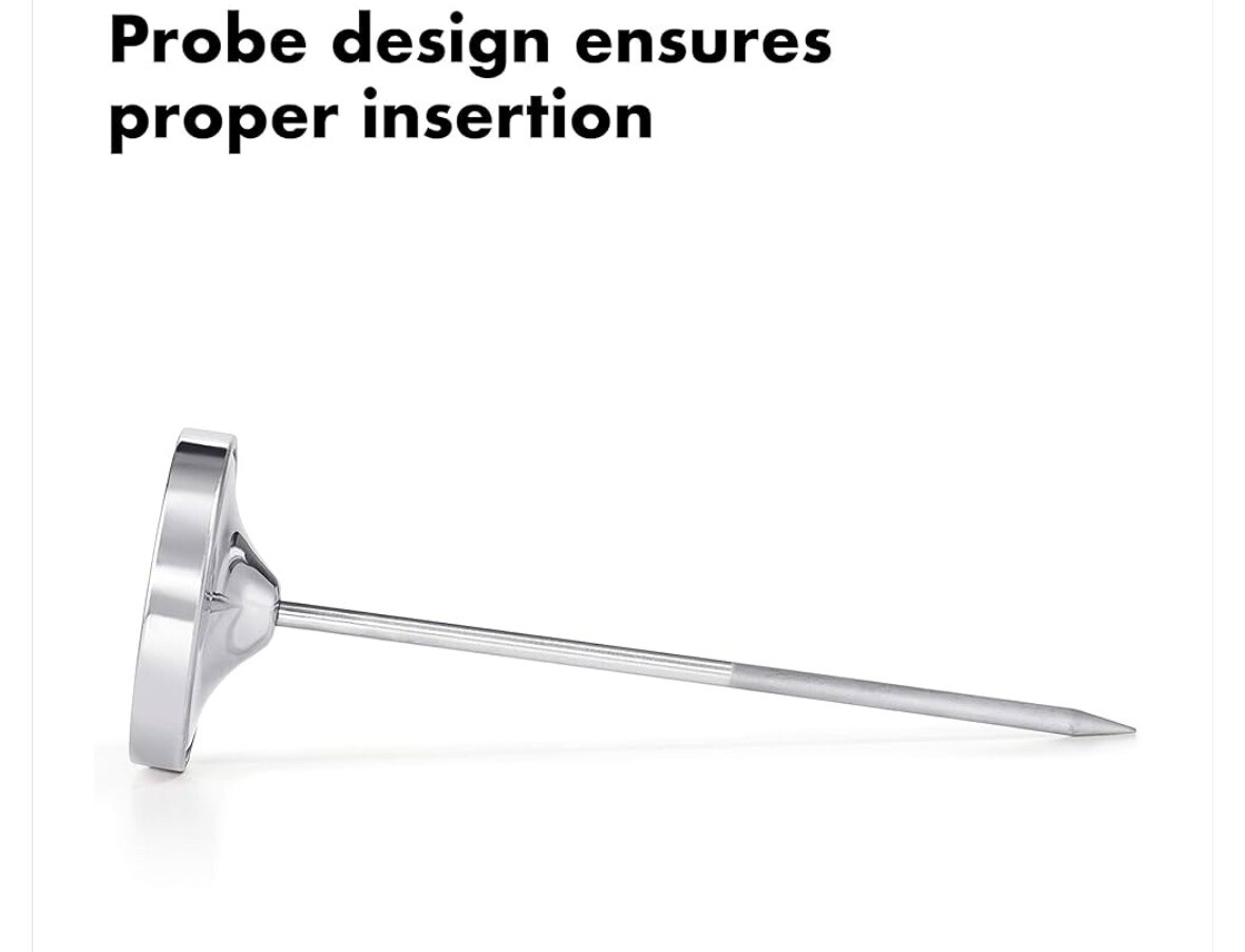 OXO Good Grips Chef's Precision Meat Thermometer, Silver