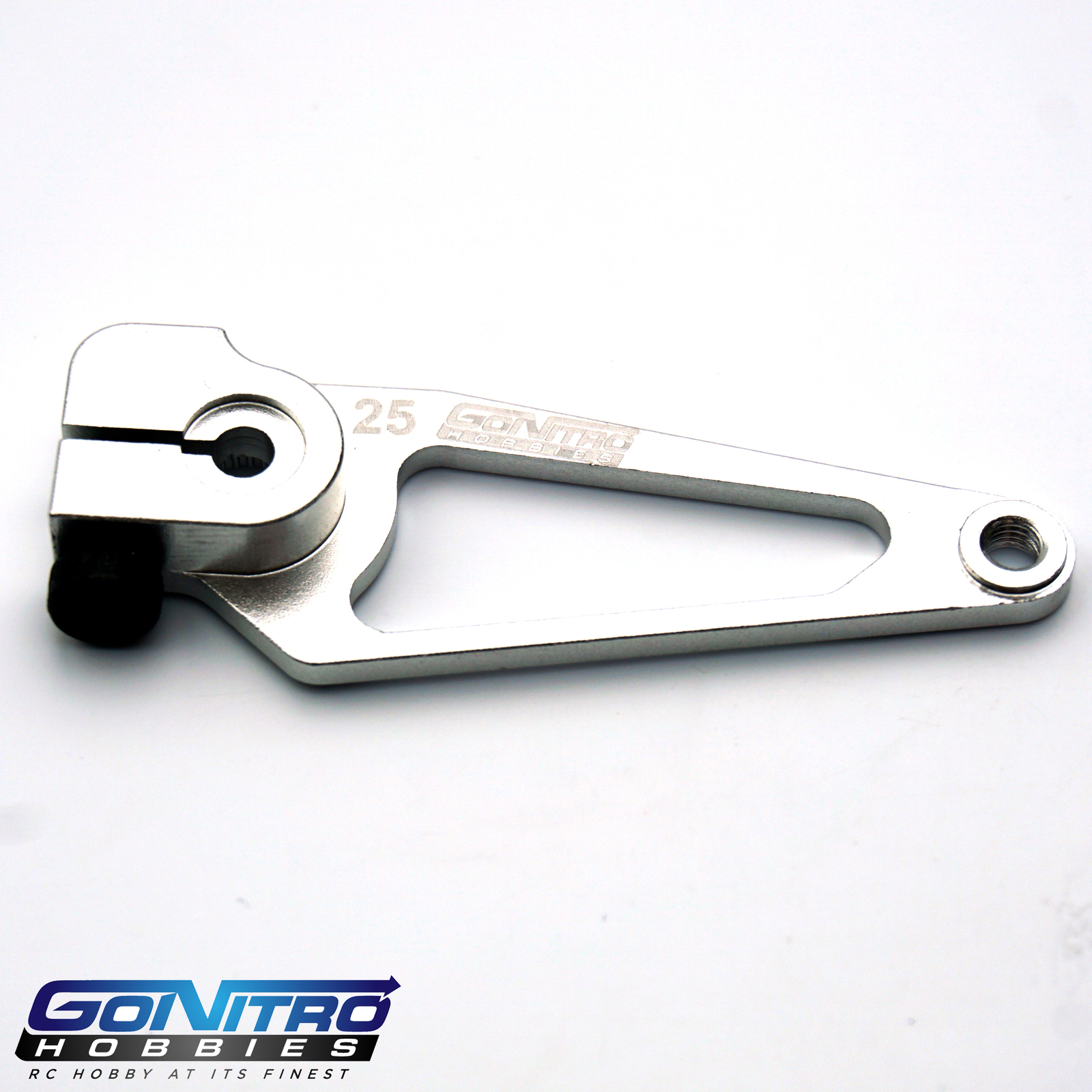 NEW Go Nitro Hobbies 25T Aluminum A Spec Servo Arm Silver Futaba / Savox