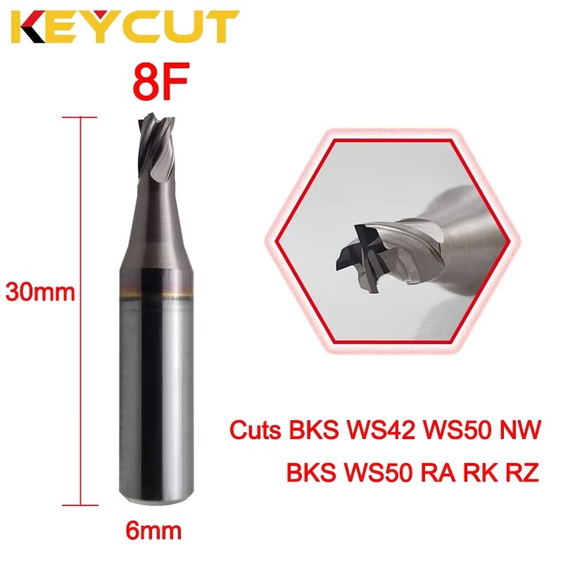 JMA Multicode 8F Milling Cutter 3.0mm for BKS WS42 WS50 NW keys Aftermarket