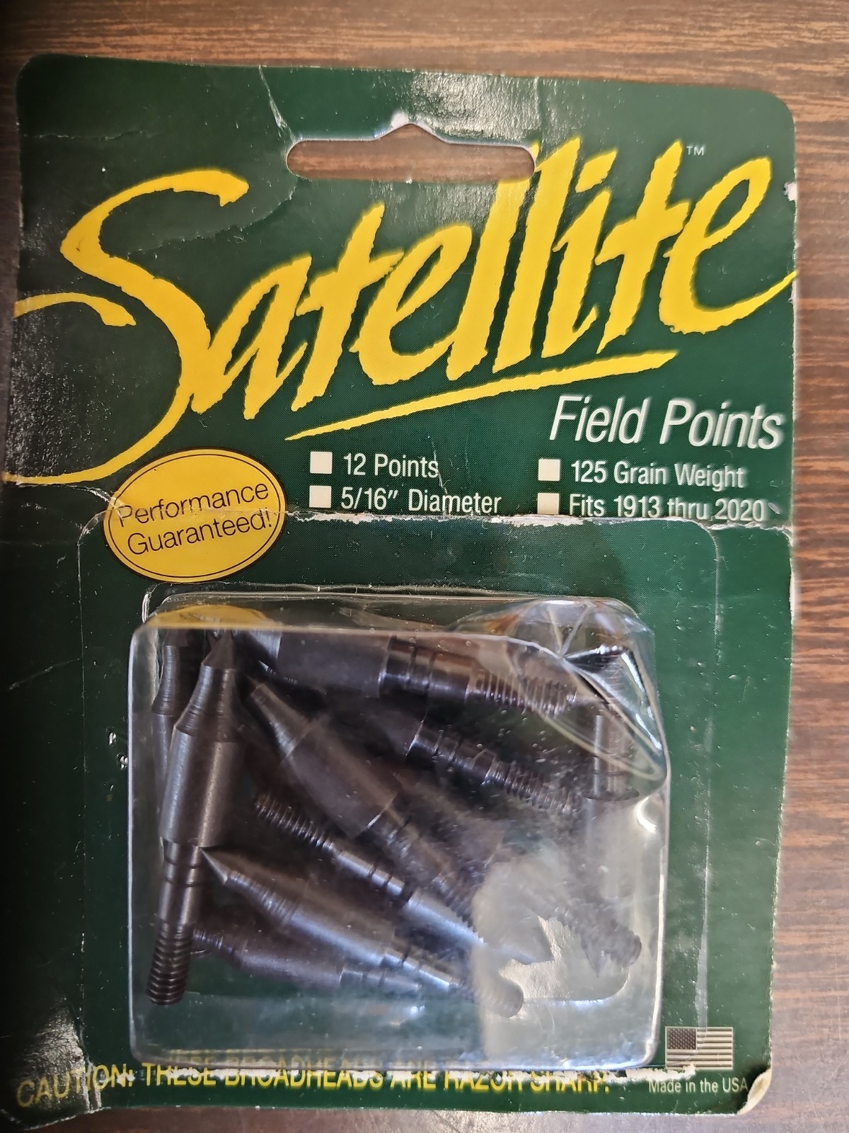 NOS Vintage Satellite Bullet Field Points 12 Pk 125 Gr Traditional & Recurve Bow