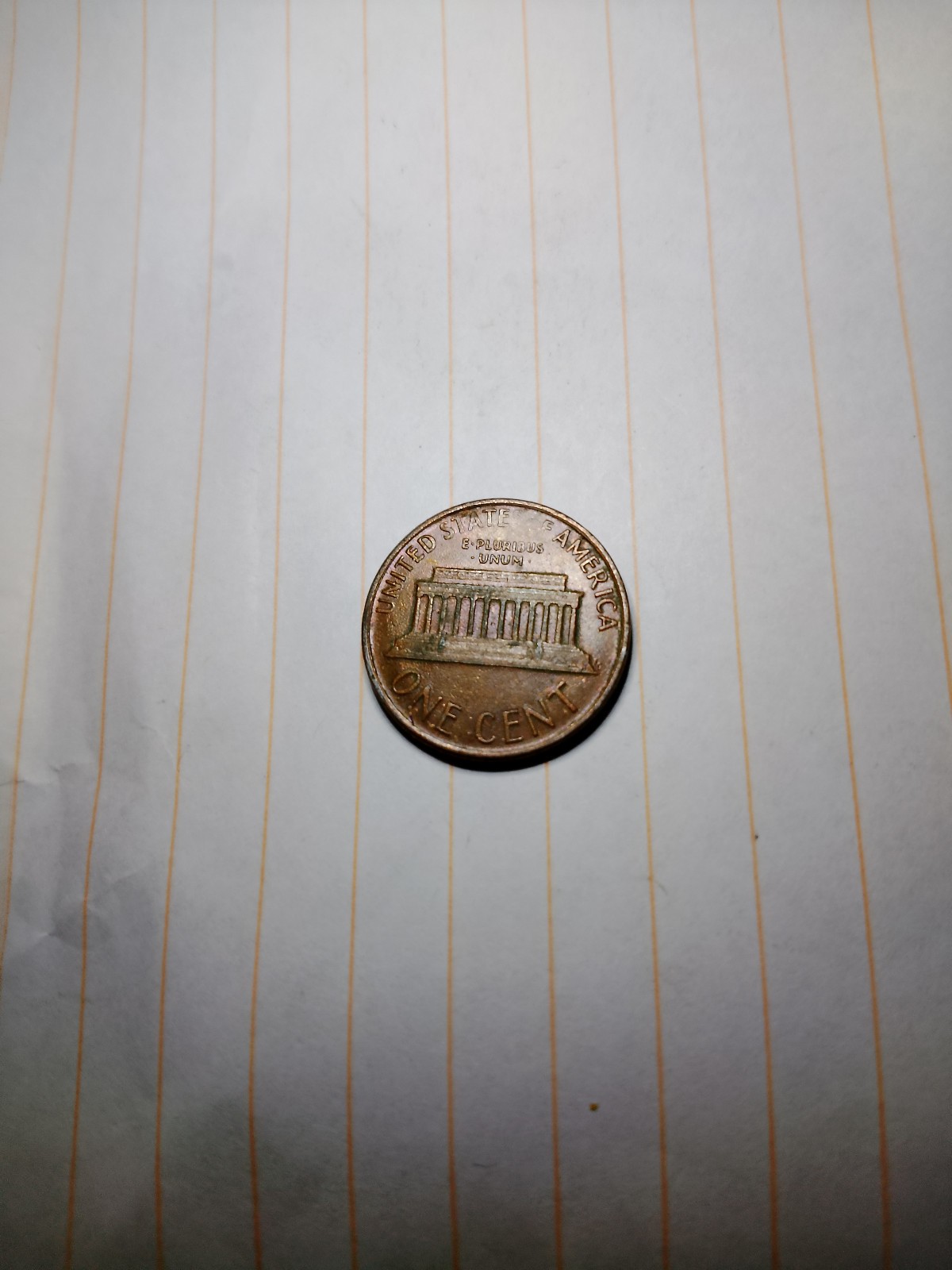 1986D penny with DDO 011