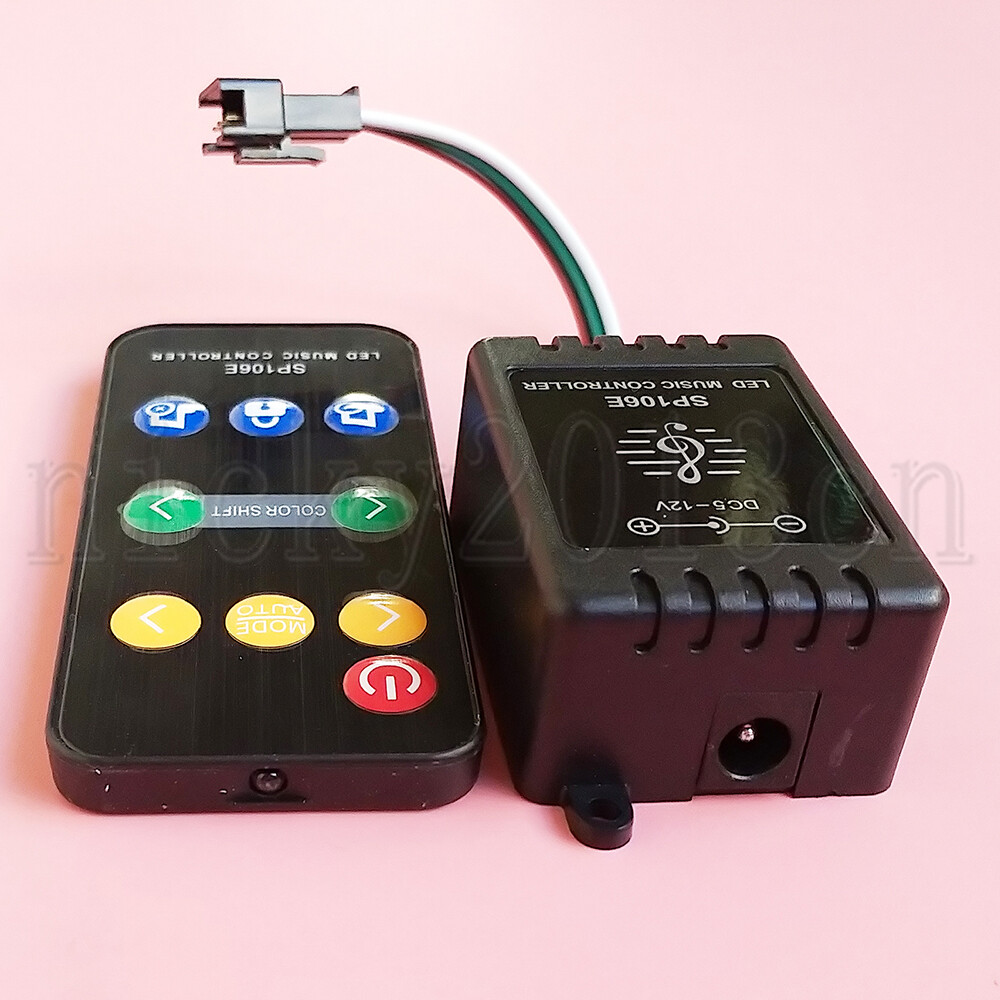 SP106E Music Controller RF 9key Remote for LED Pixel Addressable Strip Light