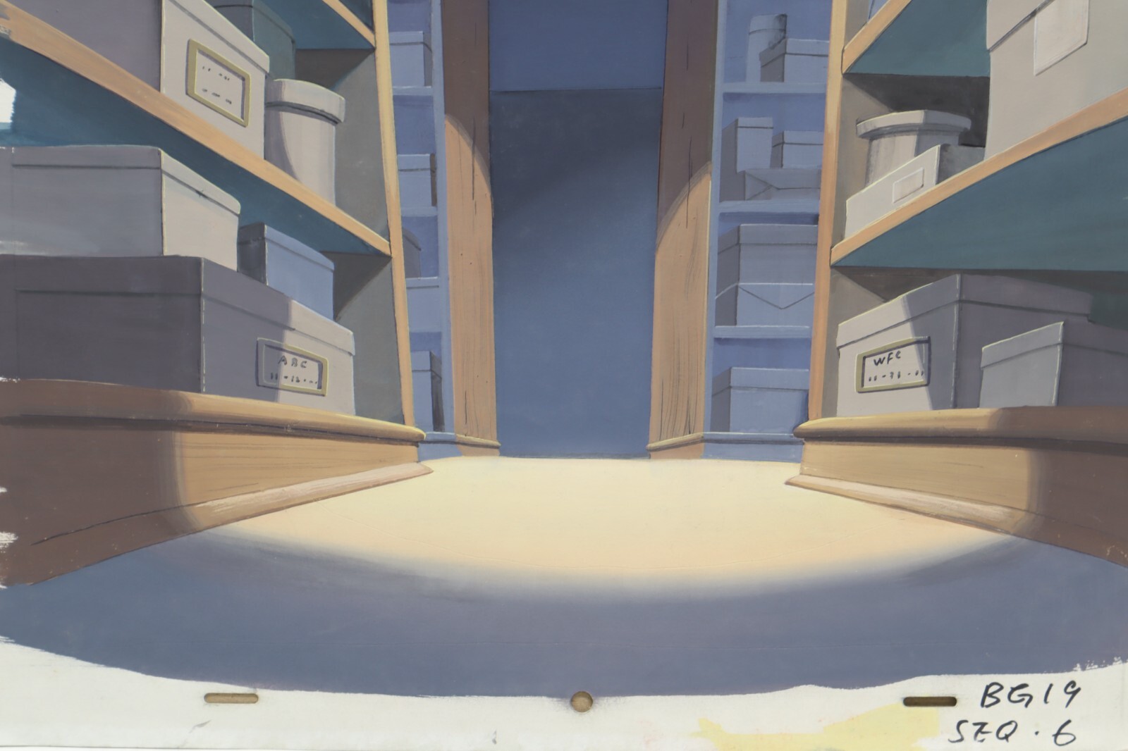 Original Hand Painted Animation Production Background (234-4)