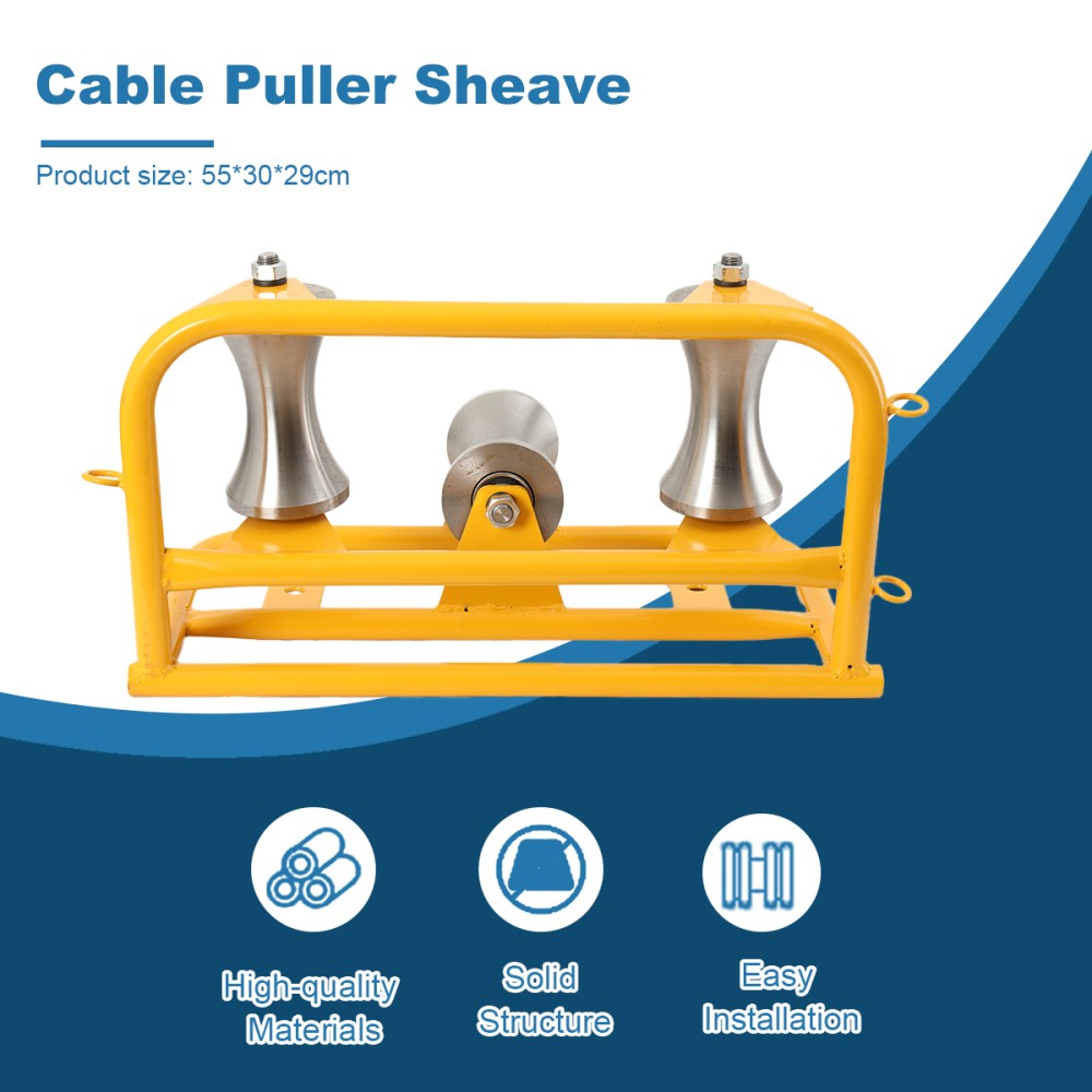 Cable Feeding Sheave Heavy Duty Steel Cable Puller Sheave for Laying Industrial