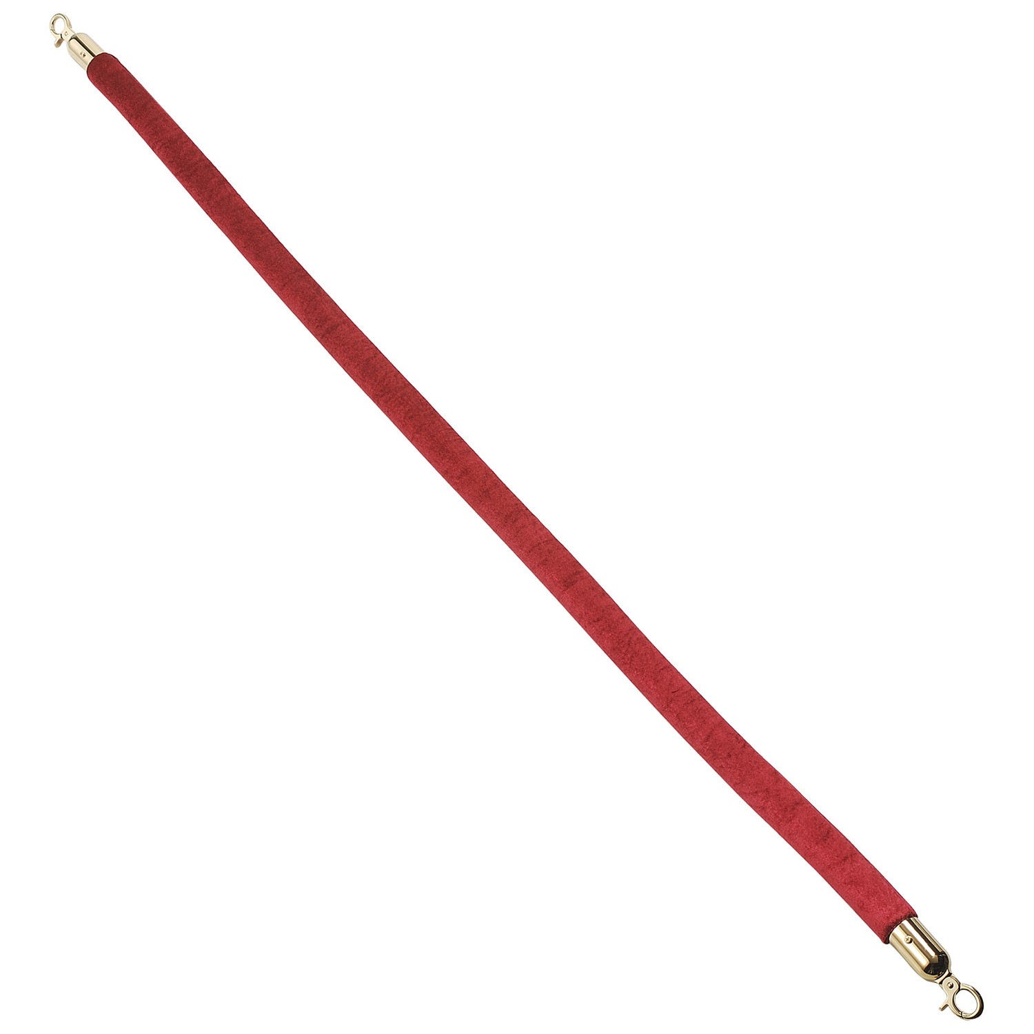 59"L Red Velour Rope With Ends For Portable Gold Post