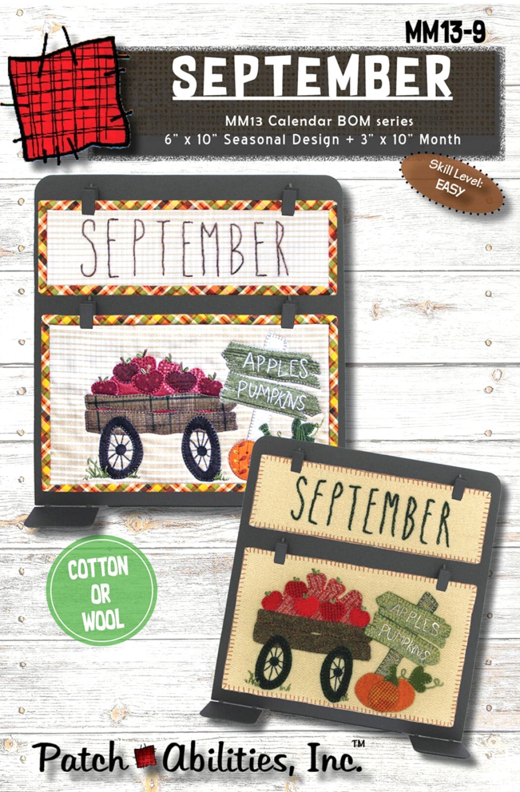 Patch Abilities September Calendar Series Block of the Month MM13-9