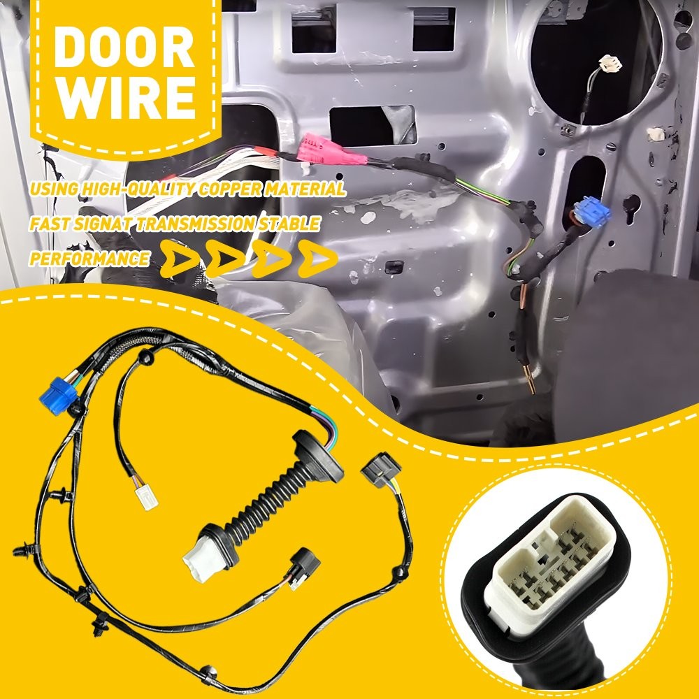 New Rear Door Wiring Harness for 2004 2005 2006 2007 2008 2009 Dodge Ram 2500 PY