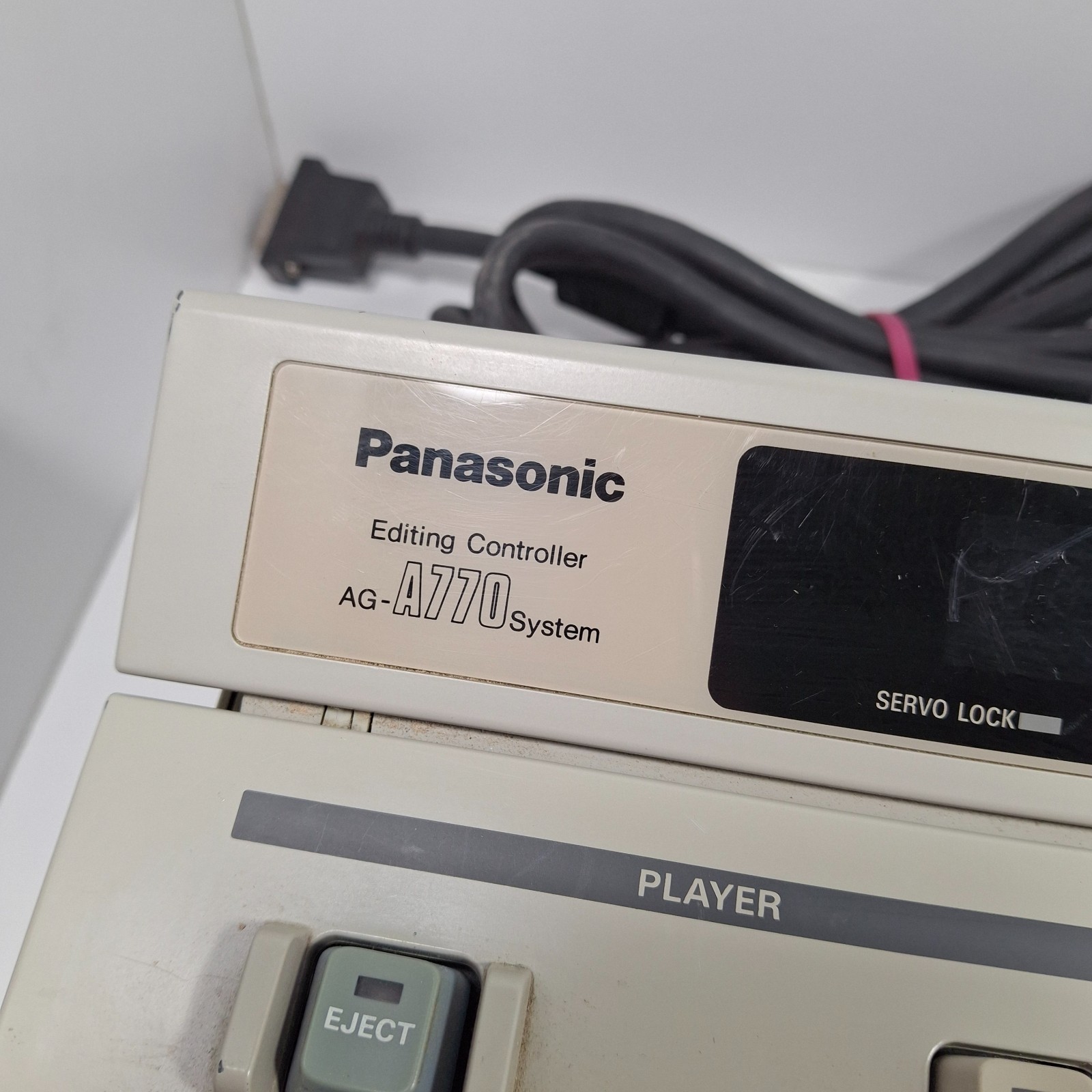 Panasonic AG-A770 Editing Controller Keyboard – Powers On – w/ 15-Pin Cable