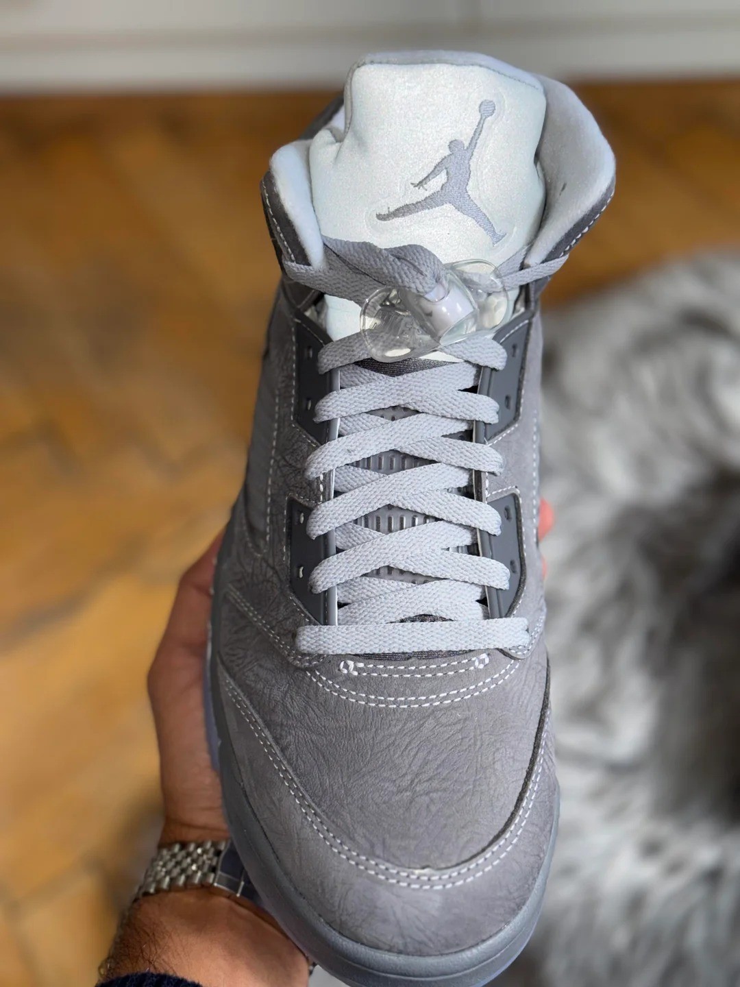 Air Jordan 5 Retro Wolf Grey 2026 DD0587-002 Men's Basketball Sneakers