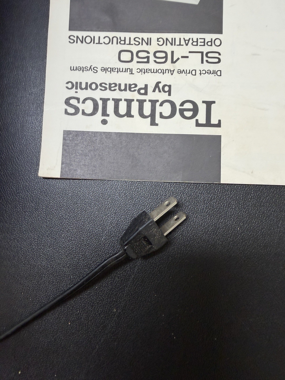 Vintage Technics SL-1650 Direct Drive Automatic Turntable Stacking Spindle READ