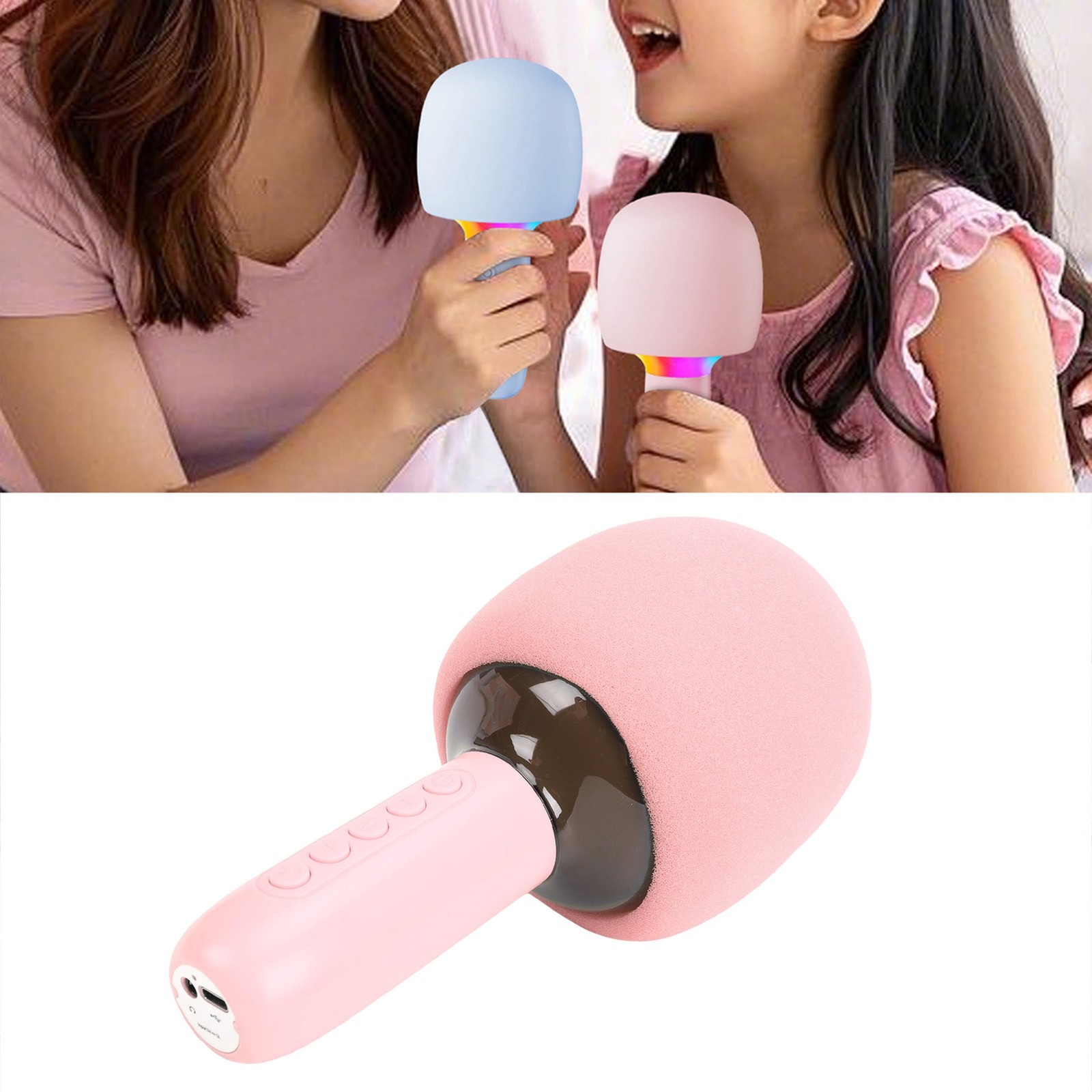 Wireless Bluetooth Karaoke Microphone Machine Portable Handheld Mic Speaker IVUO