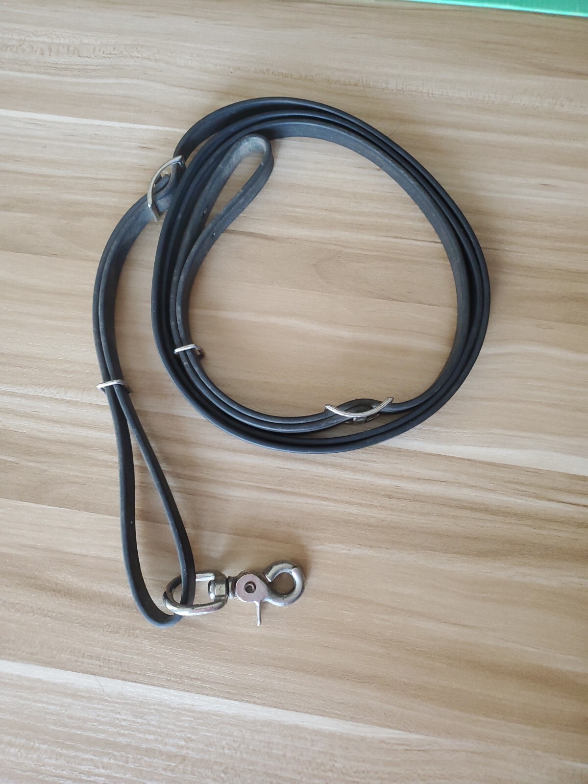 6' 10 " x 3/4" Reins Loop Roping Rein Black Beta Biothane Trail Barrel Training