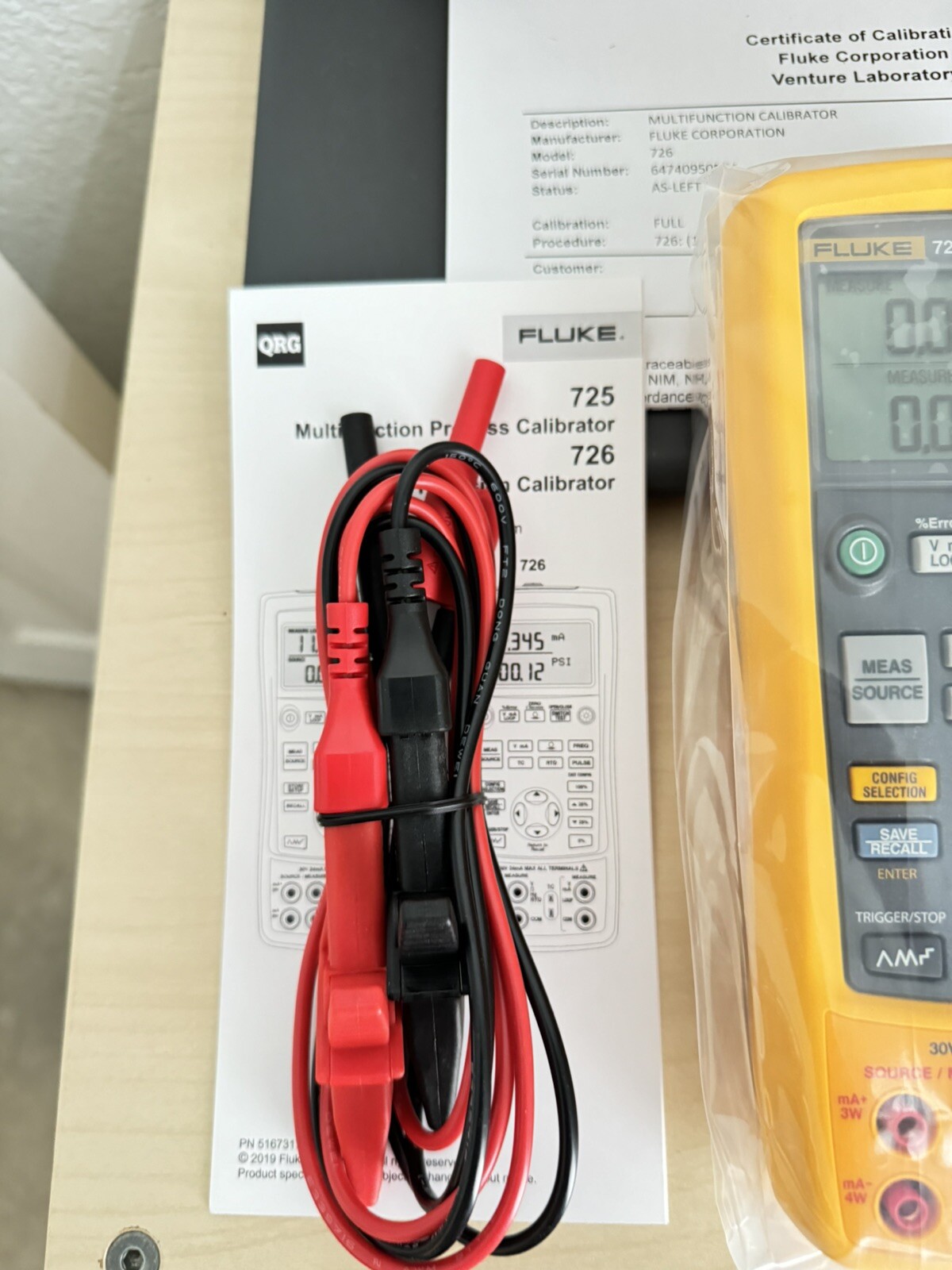FLUKE 726 PRECISION MULTIFUNCTION CALIBRATOR fast ship via FedEx/DHL/UPS