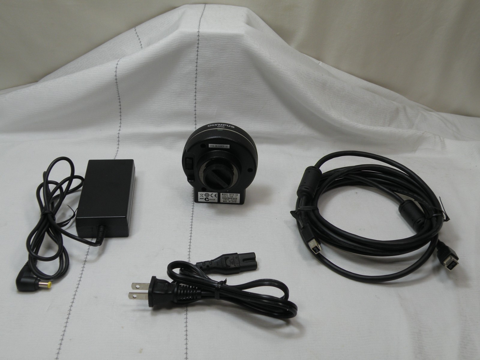 Olympus DP26-CU 5MP Microscope Camera w/Power Supply & Firewire Cable,Works Fine