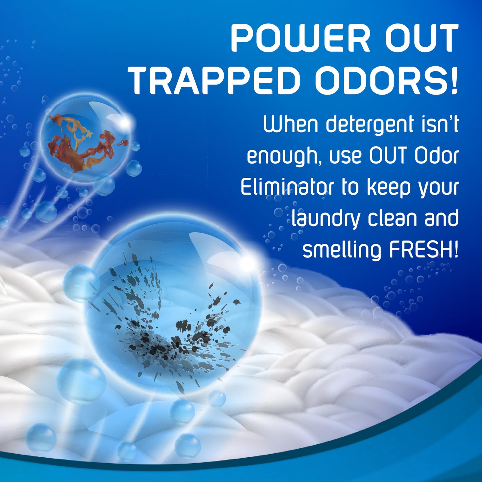 OUT ProWash Workwear Stain Remover Laundry Detergent and Odor Eliminator, Gre...