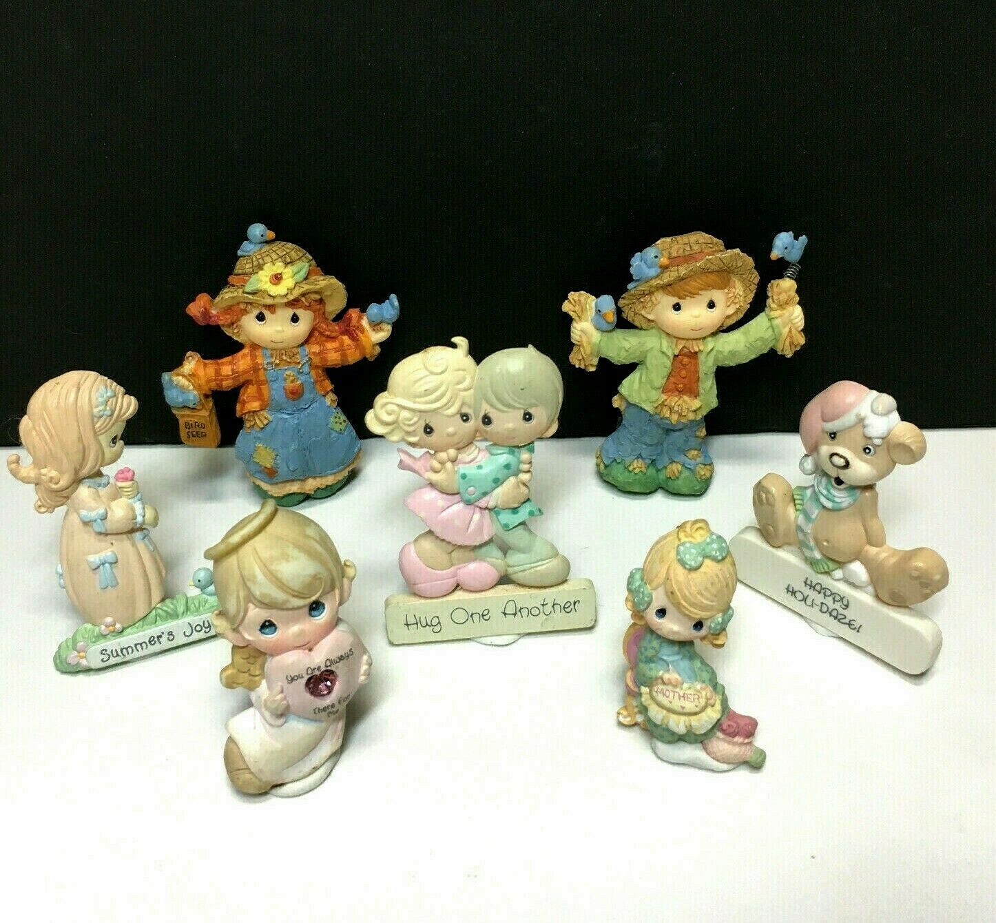 RARE Lot PRECIOUS MOMENTS Figurine Pins Collectibles 1989-2000 Hard To Find AA61