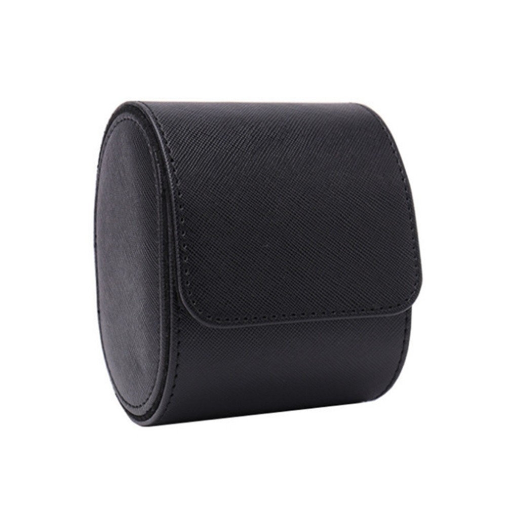 1x PU Leather Watch Storage Case Dustproof Protection Box Single Presentation