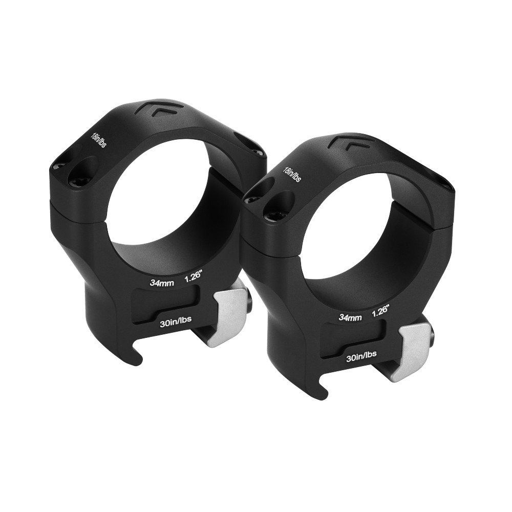 Arken Optics HALO Ti Titanium 34mm 1.26 Medium Scope Rings (HRT-34126)