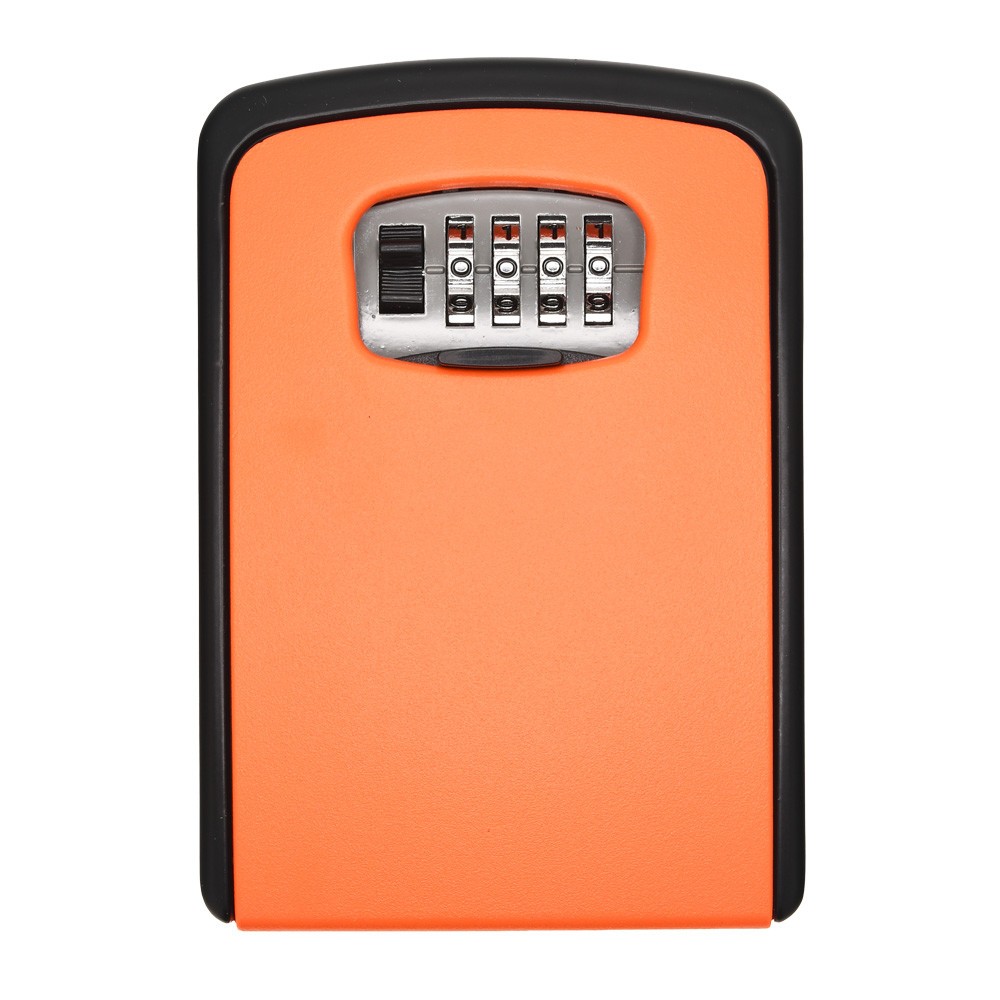 TSS Wall Mounted Combination Key Safe Large Orange