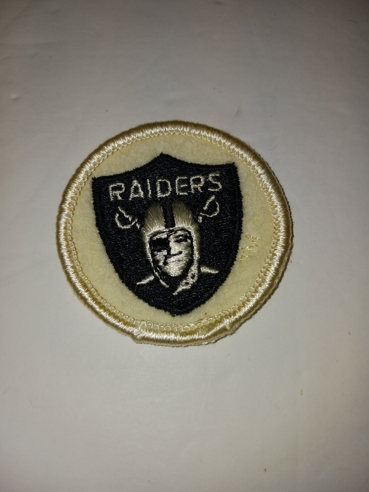 Vintage 1980's 2" Round Raiders Patch