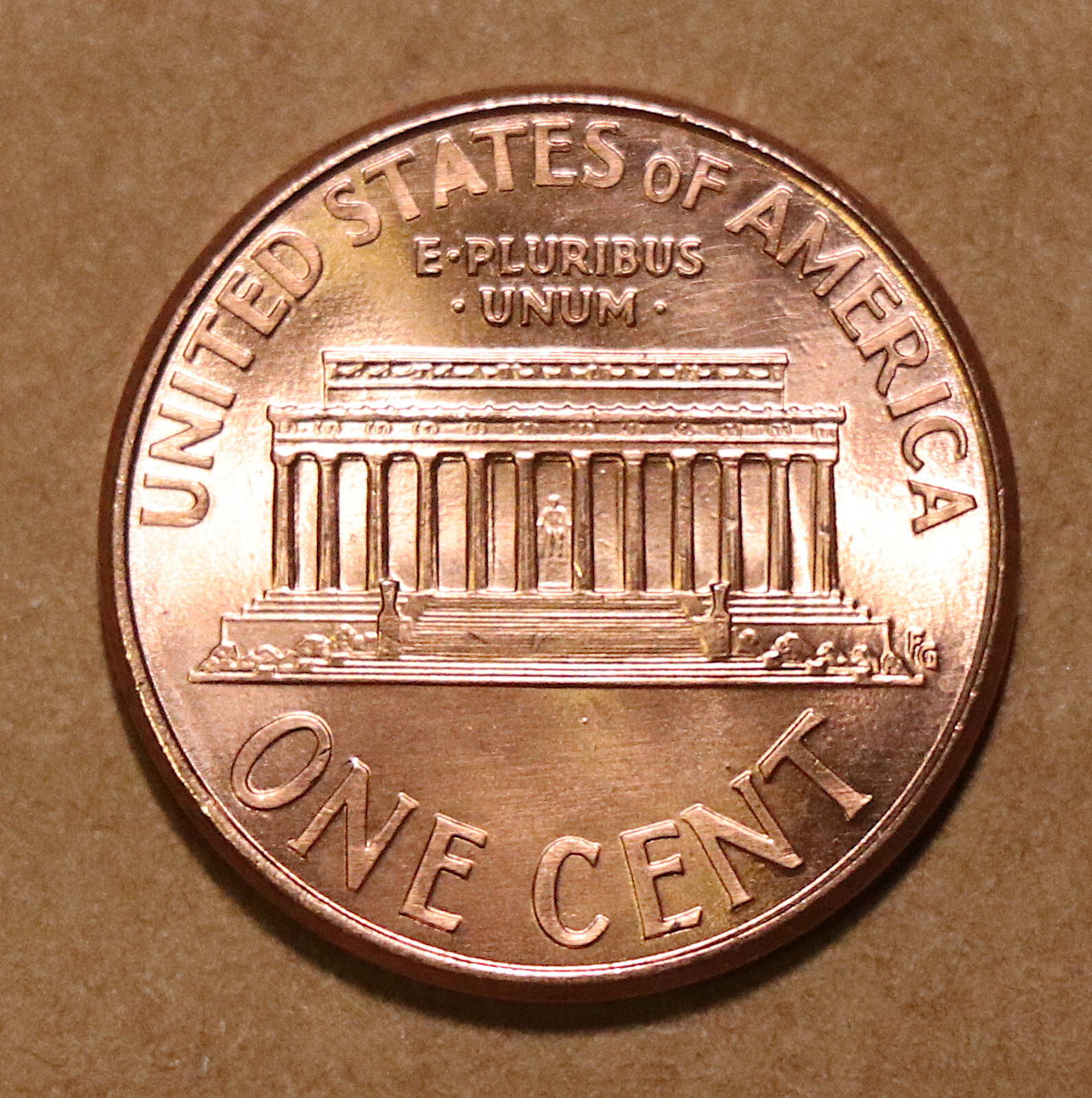 2000 Lincoln Memorial cents BU