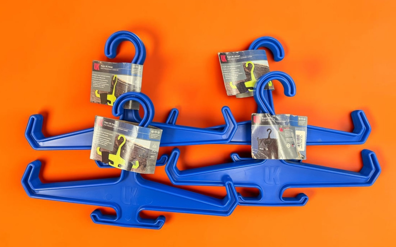 Underwater Kinetics Super BC Hanger Wetsuit Tactile Vest Heavy Duty Hanger 4PACK