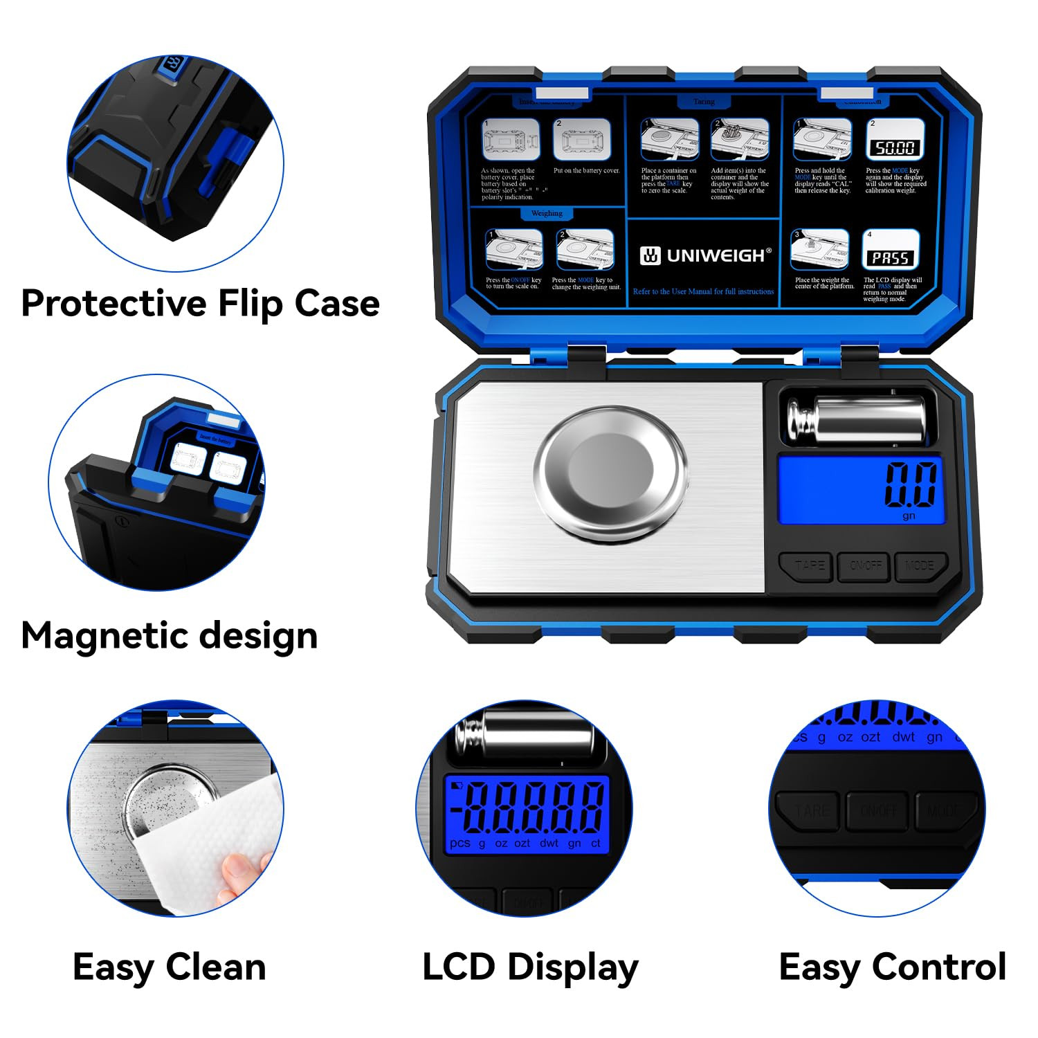 Digital Reloading Scale Precision 1500 Grains X 0.1Gn,Powder Scale for Reloading