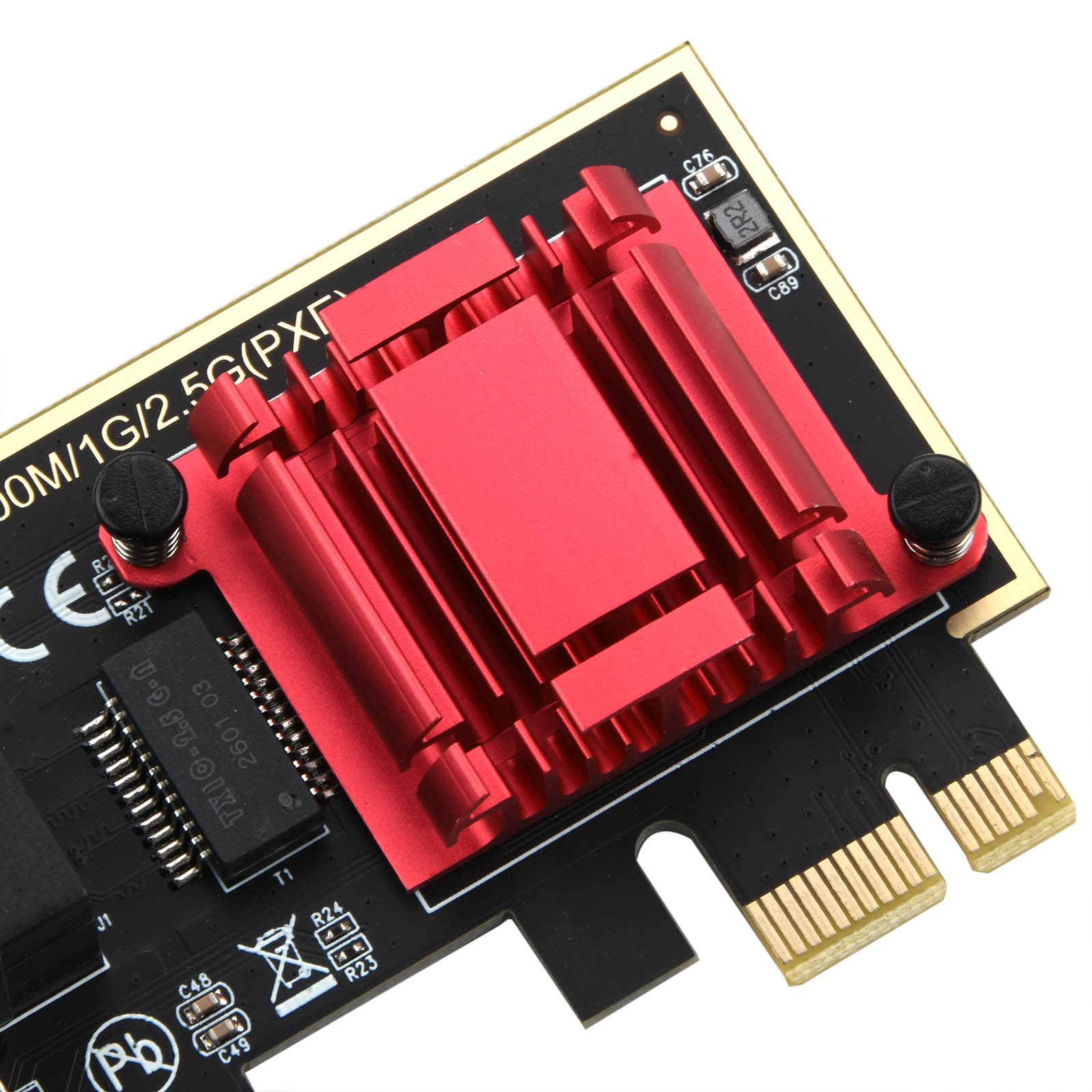 Network Adapter Card 2.5G PCI-E To RJ45 RTL8125 Computer Modification Accessory