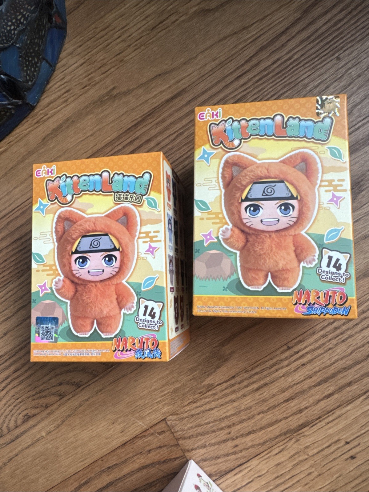 (2)Naruto Shippuden KittenLand Blind Box Collectible Sealed New USA