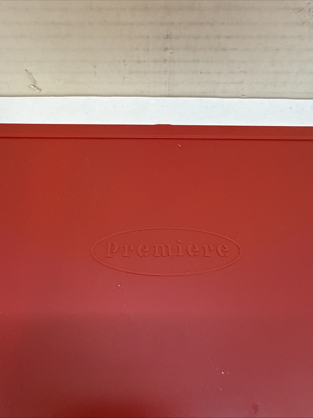 Premiere Red Storage Box Case 8-1/4" x 6-1/2" Container w Project Date Tracker
