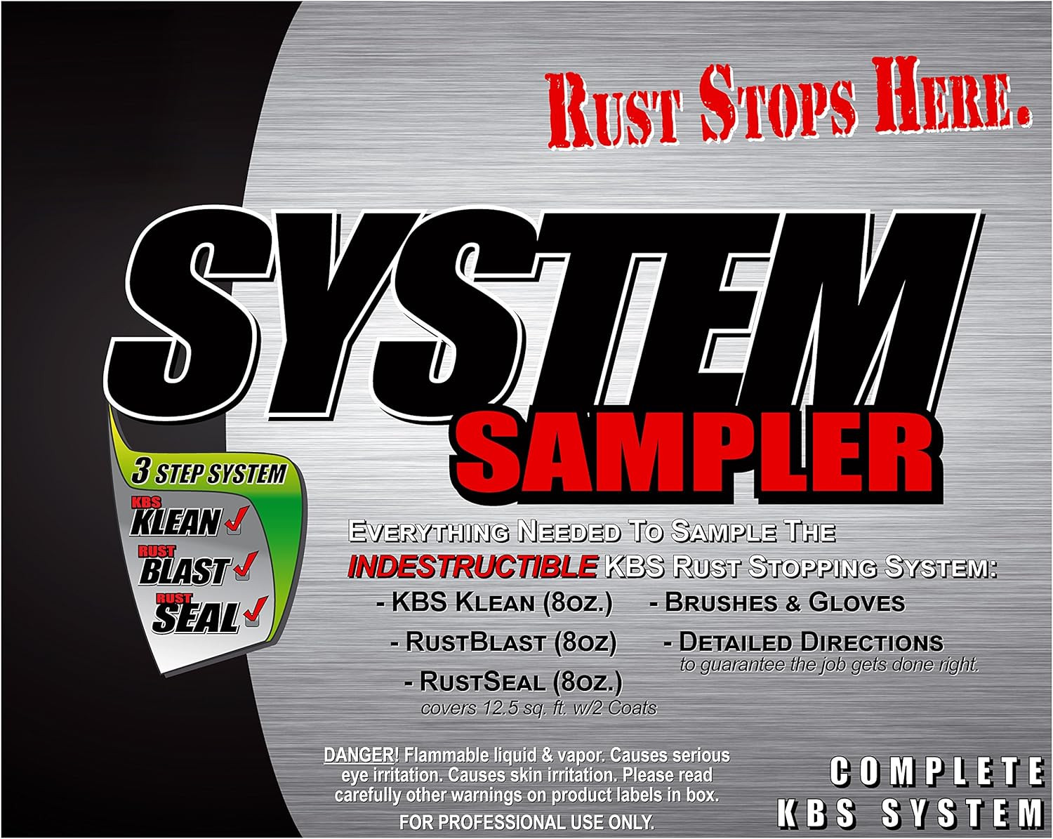 50002 Satin Black System Sampler