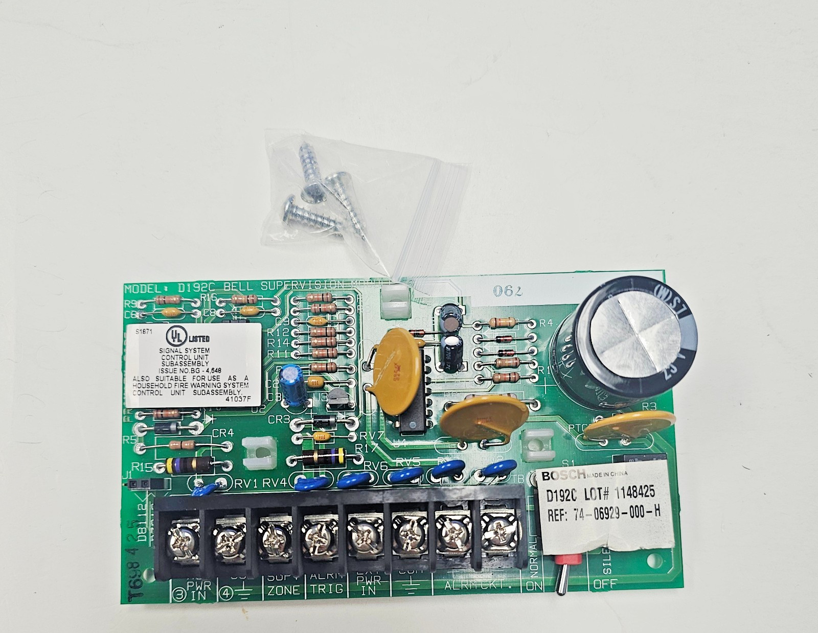 Bosch D192C Bell Supervision Module USED