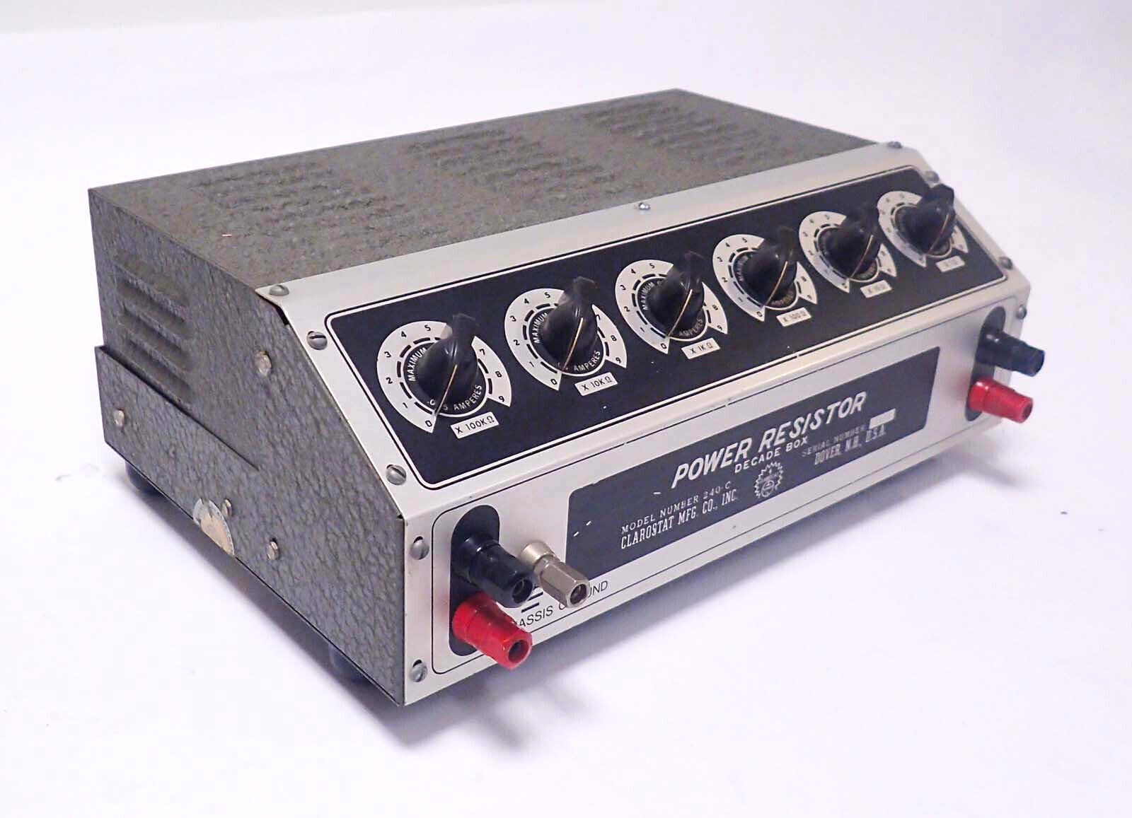 CLAROSTAT 240-C POWER RESISTOR DECADE BOX  TESTED & WORKING