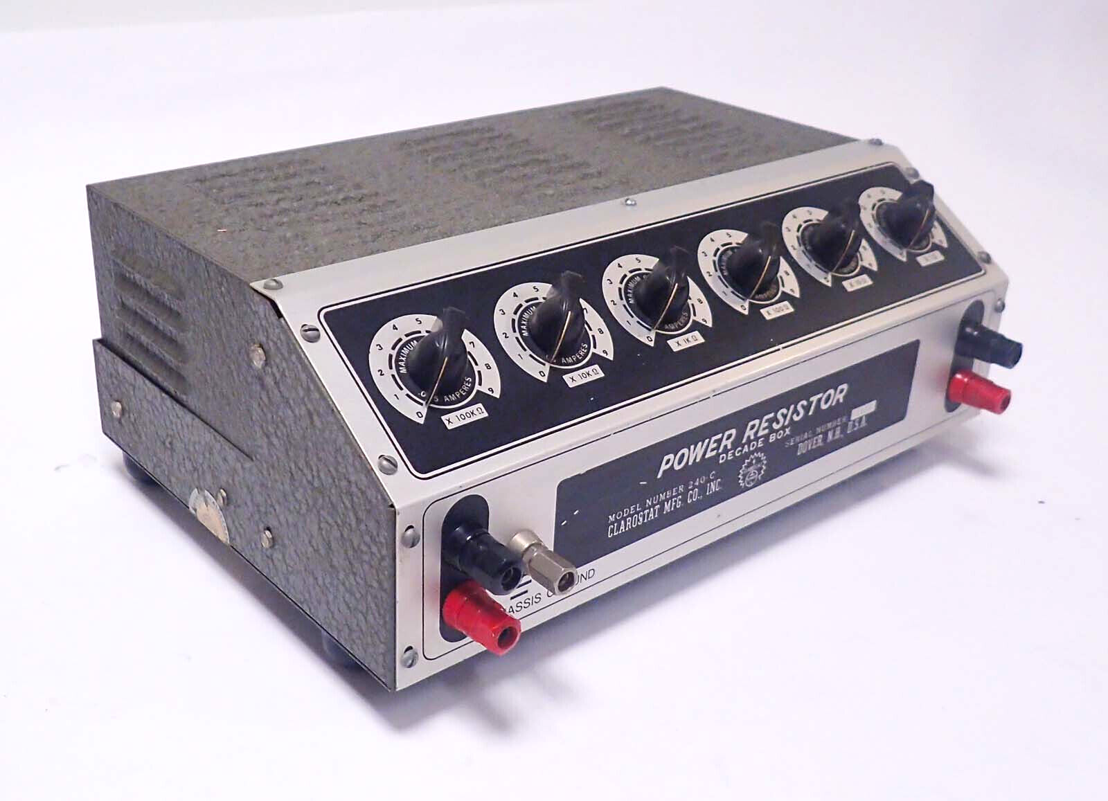 CLAROSTAT 240-C POWER RESISTOR DECADE BOX TESTED & WORKING