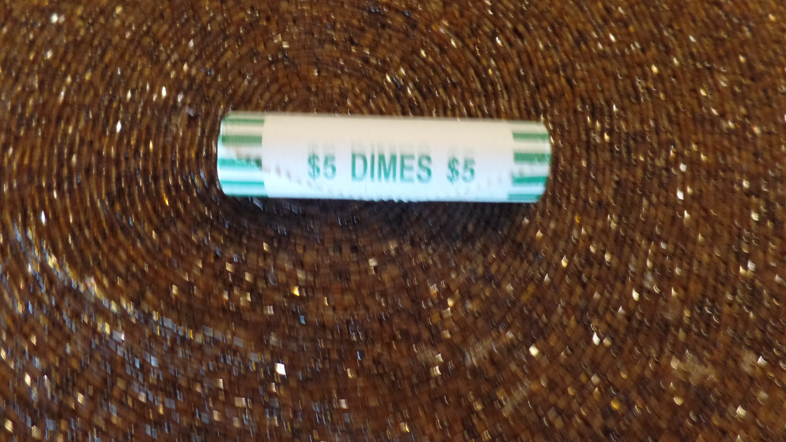 2017 P Roosevelt Dime OBW Paper Roll from Bank Box with Free Shipping