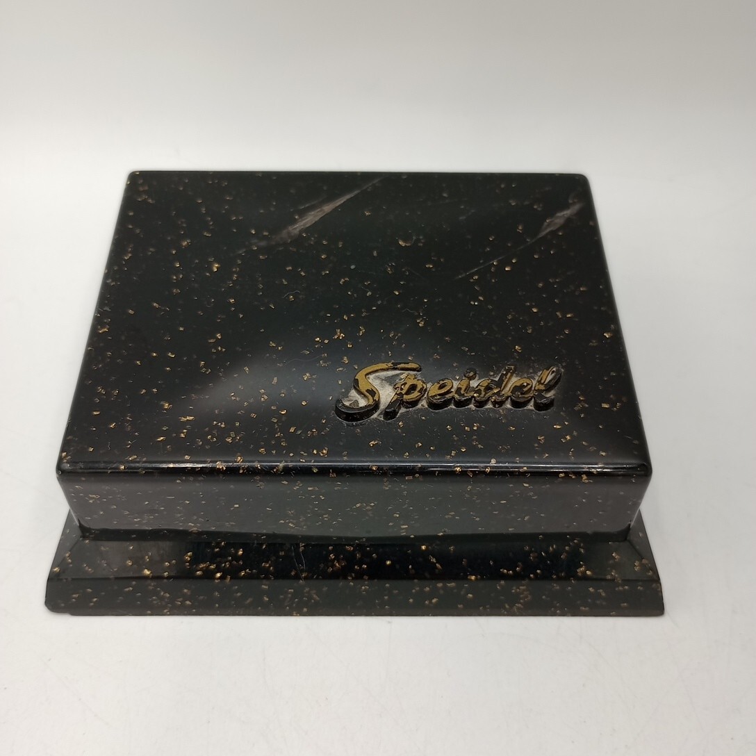 SPEIDEL VINTAGE BRACELET ORIGINAL CASE GOLD Speckled Black Case Only READ