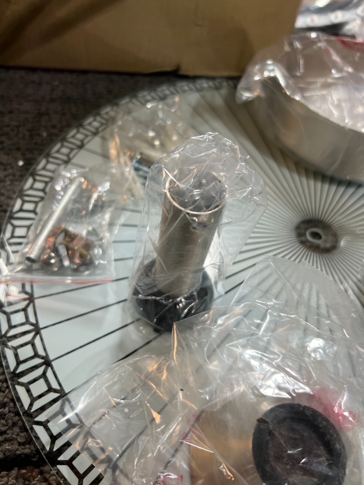 (QTY 1) DC Variable Fan Lamp with Hardware 8502365371