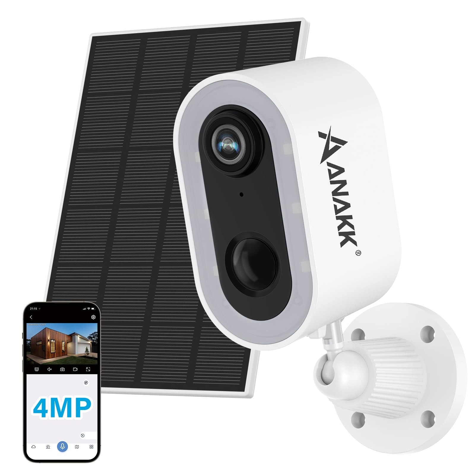 Solar Security Cameras Wireless Outdoor, Solar Camera for Home Security, Colo...