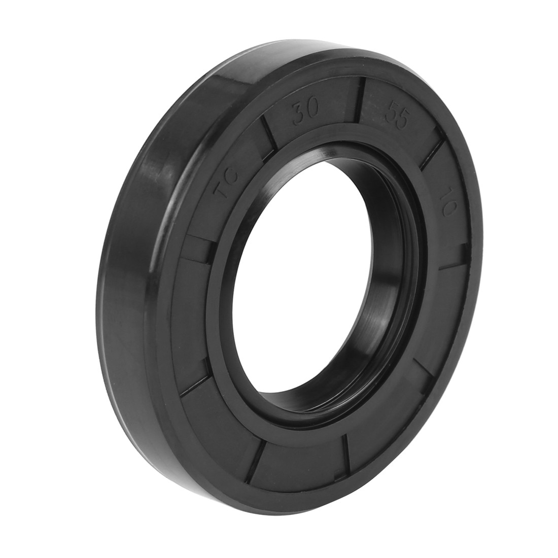 30mm x 55mm x 10mm Rubber Double Lip TC Type Oil Shaft Seal